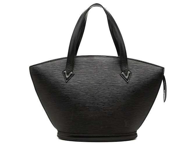 Bolsa de mão Louis Vuitton Epi Saint Jacques PM preta com alça curta Preto