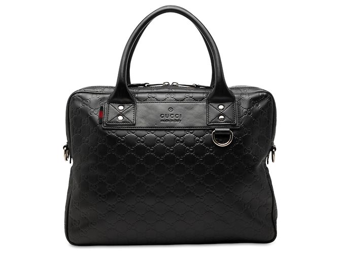 Borsa Business Gucci Guccissima Web Nera Nero