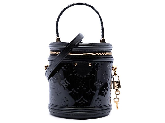 Borsa Satchel Louis Vuitton Monogram Vernis Cannes Nera Nero