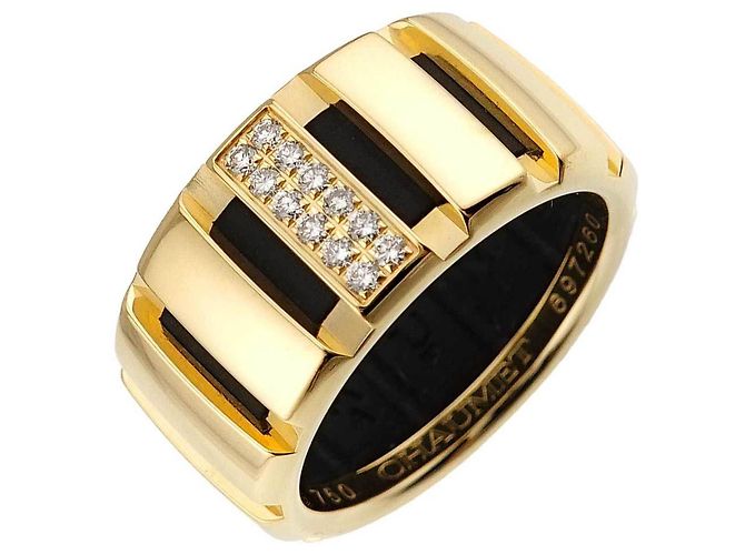 Anel Faixa Chaumet Class One #52 Dourado