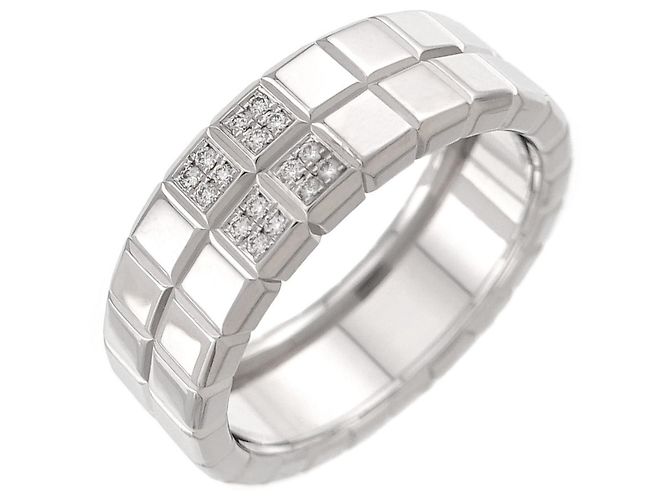 Anel Chopard Ice Cube 2 em ouro branco 18K Prata