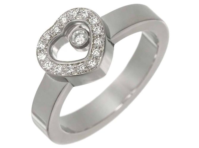 Chopard Happy Diamond Heart Ring aus 18K Weißgold Silber
