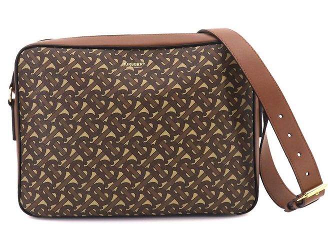 Bolsa de Ombro Burberry TB Monogram Marrom