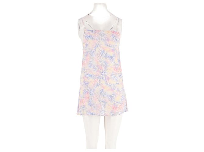 Autre Marque Mehrfarbiges Seidenkleid Mehrfarben