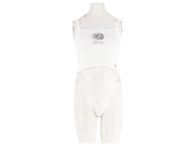 Autre Marque Top in cotone bianco RÉALISATION