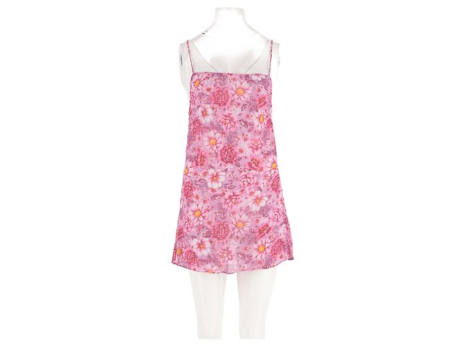 Autre Marque Abito SOMMER in seta rosa XS