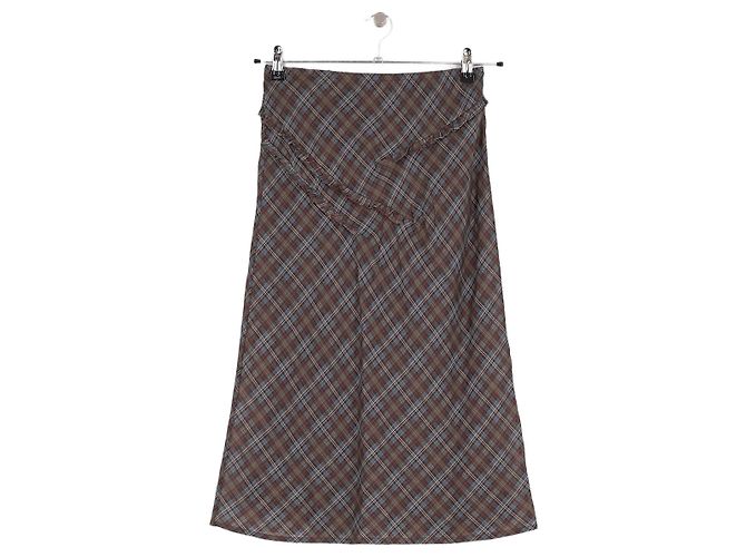 Autre Marque Falda de algodón marrón DAMSON MADDER Castaño