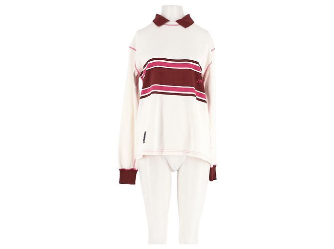 Autre Marque Polo de algodón blanco Damson Madder