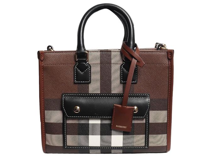 Burberry Mini cabas Freya marron