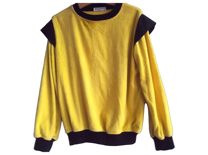 Sweatshirt Charles Jourdan amarela e preta Preto Amarelo