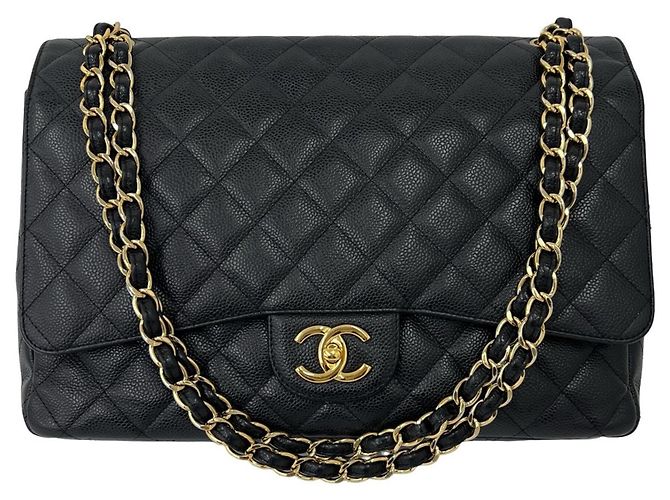 Borsa a tracolla Chanel Matelassé Coco Mark Black Nero