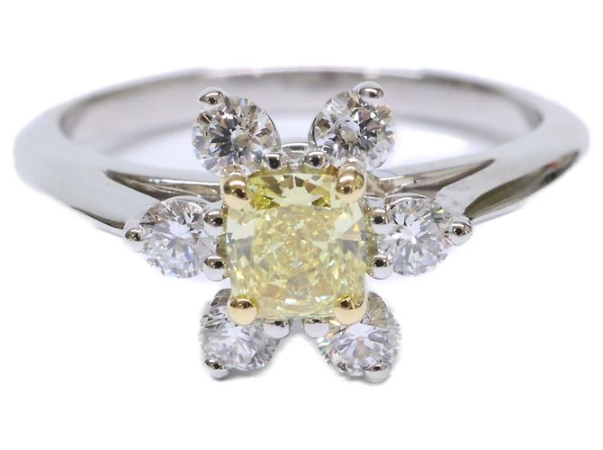 Autre Marque Tiffany & Co. Ehering aus Platin und Diamanten