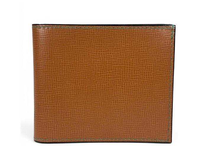 Valextra Men's Compact Bi-fold Wallet Brown