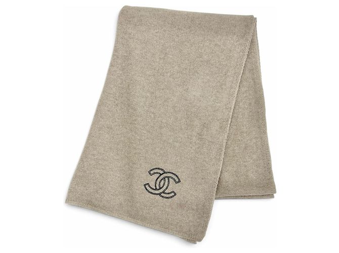 Chanel beige Kaschmir-Stola