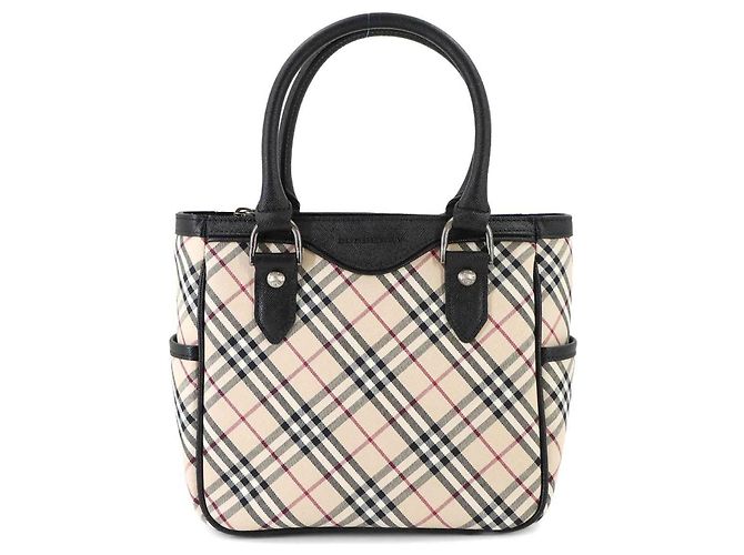 Borsa Burberry Nova Check Nero Beige