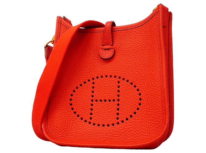 Hermès Bolso de hombro Hermes Evelyne TPM Roja