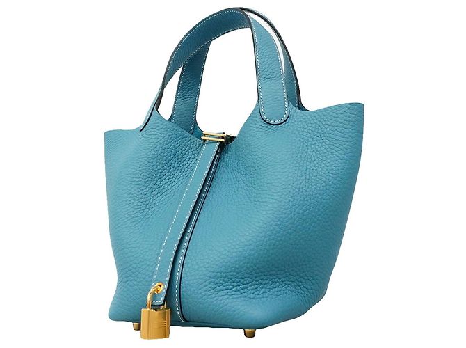 Hermès Hermes Picotin Lock PM Handbag Blue