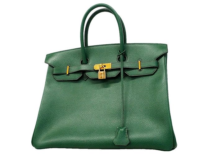 Hermès Bolsa Hermes Birkin 35 em Ardennes Green Verde