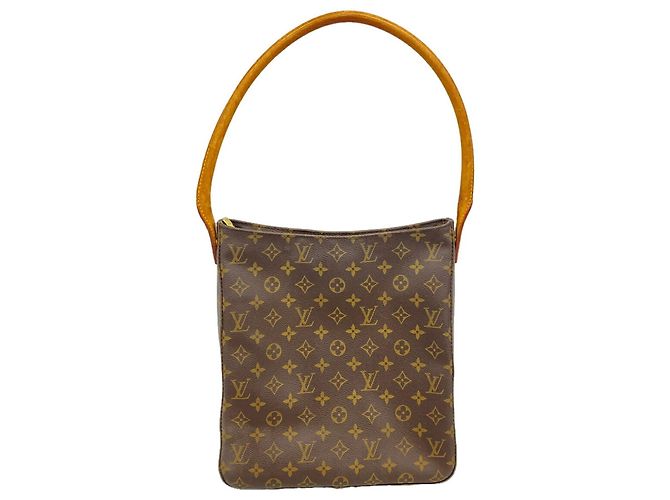 Borsa a tracolla Louis Vuitton Monogram Looping GM Marrone
