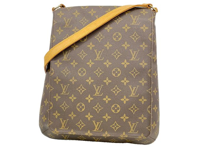 Borsa a tracolla Louis Vuitton Monogram Musette Marrone