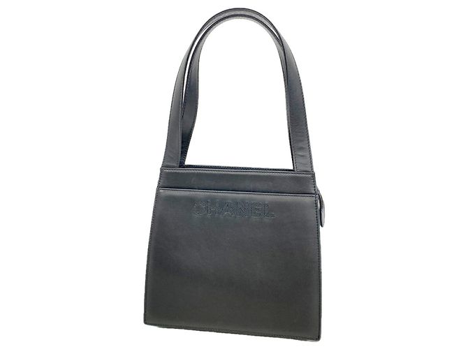 Chanel Tote Bag aus schwarzem Lammleder