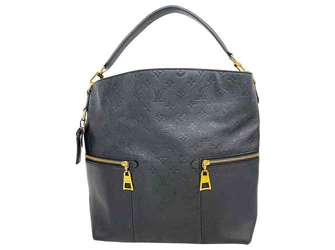 Borsa a tracolla Louis Vuitton Monogram Empreinte Merry M44014 Noir Nero