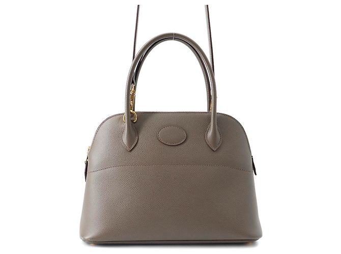 Hermès Bolso Hermes Bolide 27 en Etain Gris
