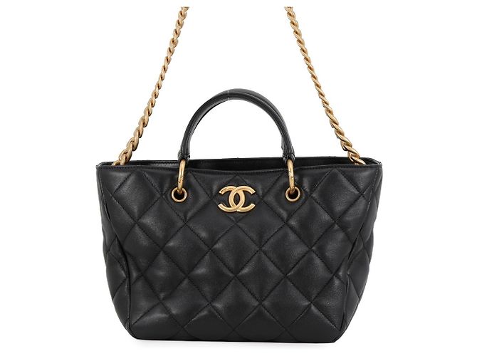 Sac à main Chanel Matelassé Coco Mark Small Noir
