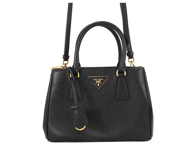Sac à main Prada Galleria Small en cuir Saffiano Noir