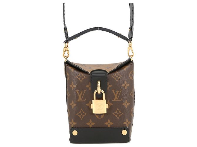 Louis Vuitton Monogram Reverse Bento Box BB Handtasche Schwarz