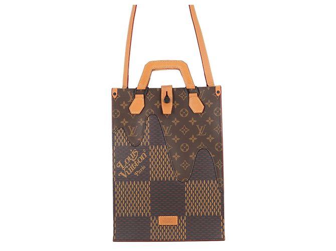 Sac à main Mini Tote Louis Vuitton Damier Ebene Giant Monogram Noir Damier ebène