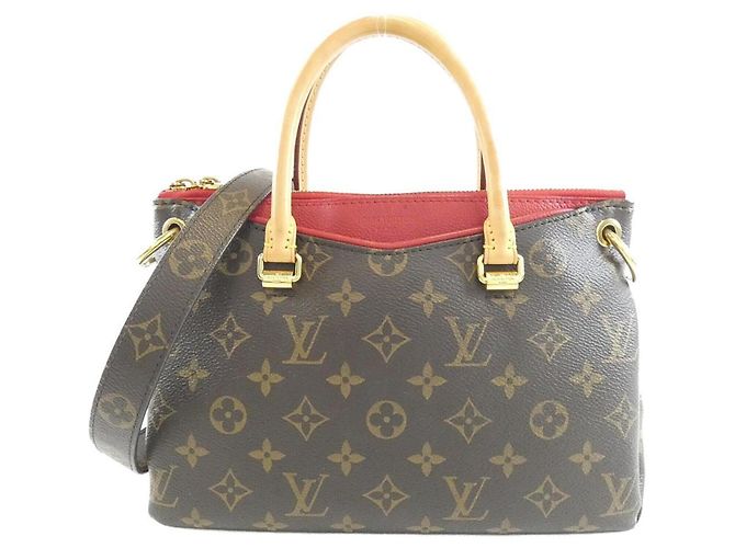 Bolsa Louis Vuitton Monogram Pallas BB Marrom Fuschia