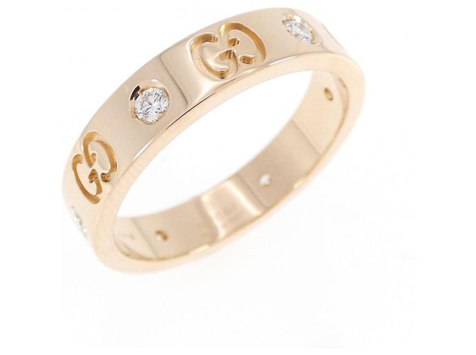 Anillo Gucci Icon Band en oro rosa