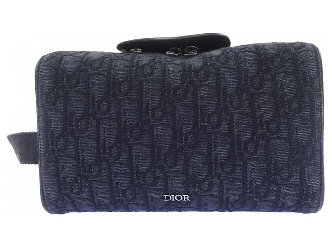 Borsa Christian Dior Dior Oblique Jacquard Marrone Nero