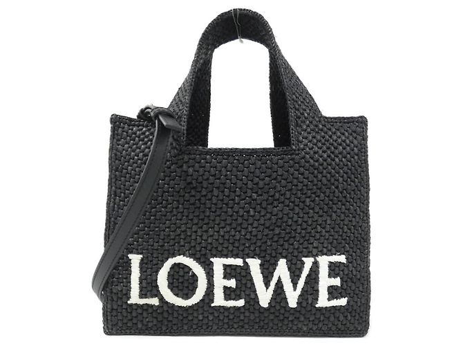 Loewe Font Tote Small Handtasche Schwarz