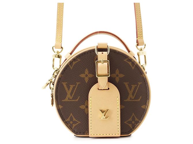 Sac à main Louis Vuitton Monogram Mini Boite Chapeau Marron Beige