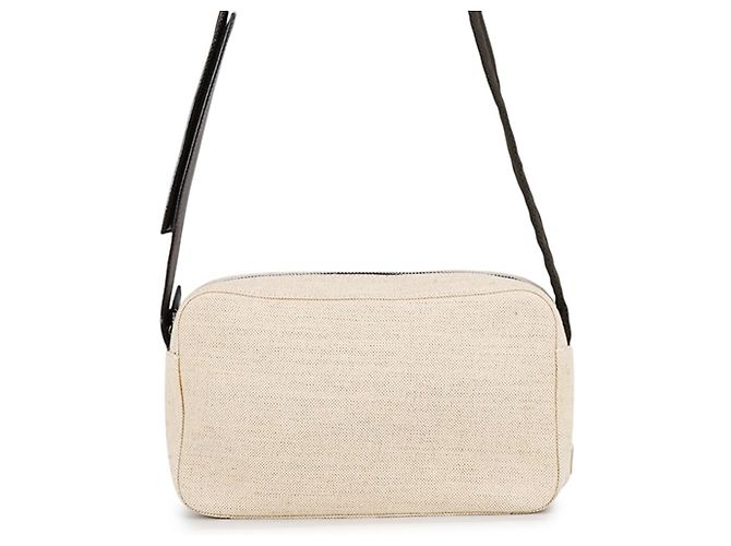 Borsa a tracolla Prada Beige Kaki in Tela Cachi