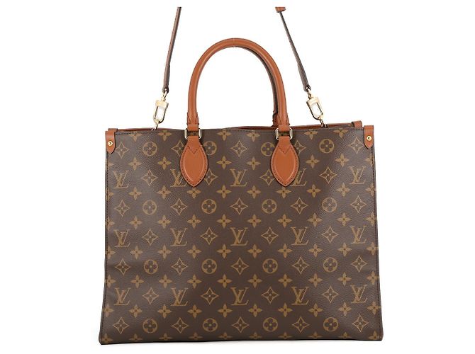 Louis Vuitton Monogram OnTheGo Organizer Tote Bag Braun