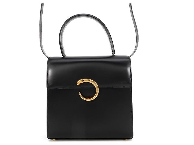 Bolsa de couro Cartier Panthère Preto