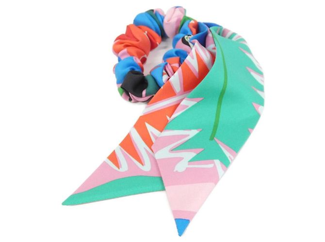 Hermès Hermes Bella Seiden-Scrunchie Pink