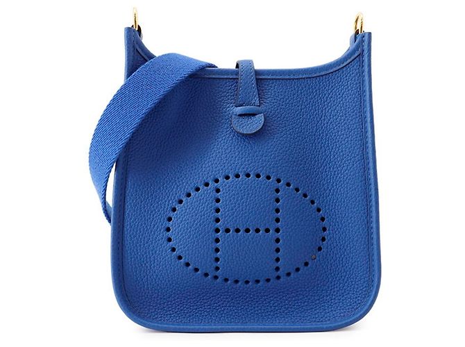Hermès Bolsa de Ombro Hermes Evelyne TPM em Amazon Blue Azul