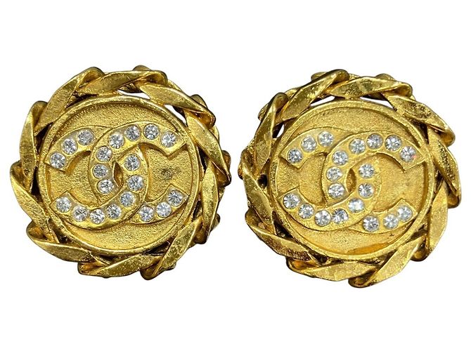 Orecchini a clip Chanel placcati oro D'oro