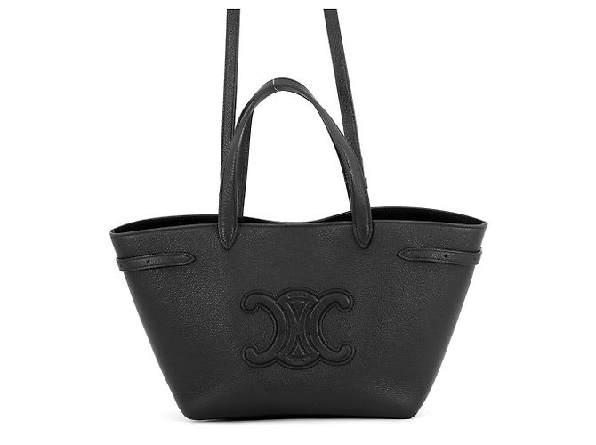 Céline Celine Mini Cabas Anais Cuir Triomphe Handtasche Schwarz