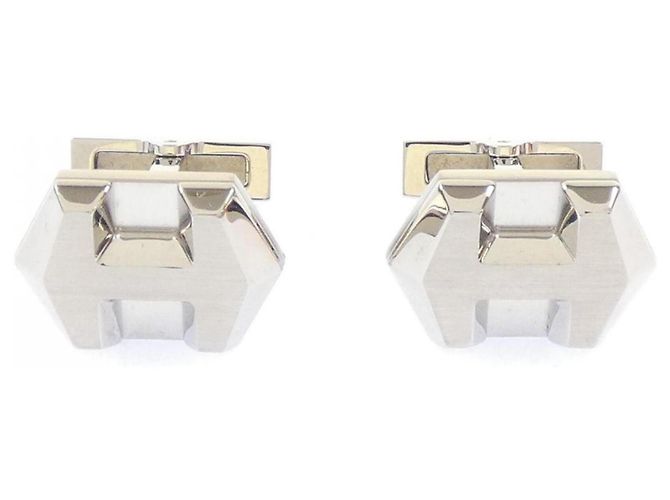 Hermès Hermes Manschettenknöpfe aus Silber
