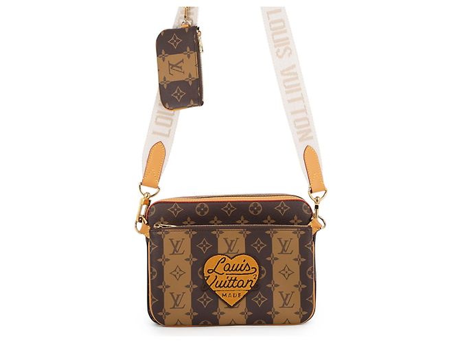 Louis Vuitton Monogram Shoulder Bag Brown