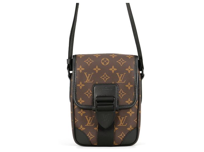 Louis Vuitton Monogram Macassar Archie Shoulder Bag Black