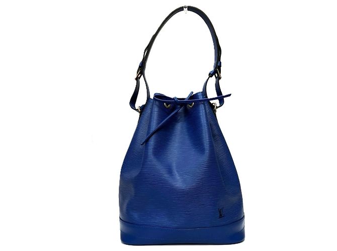 Borsa a tracolla Louis Vuitton Noe in pelle Epi Blu