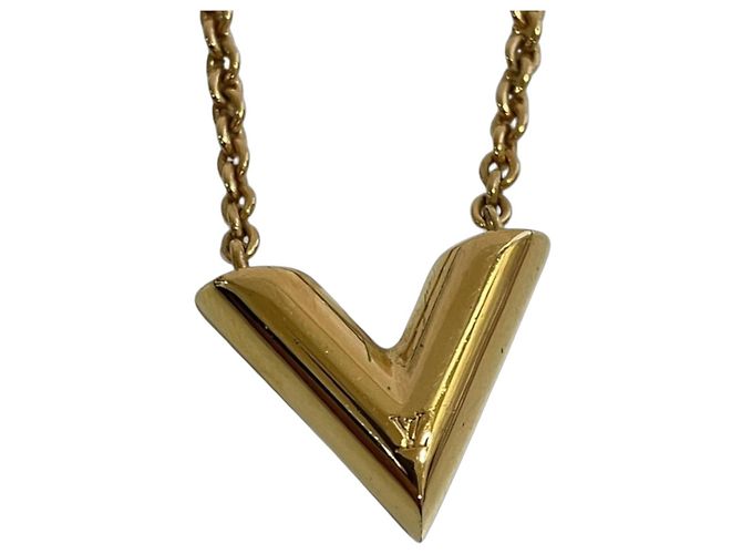 Collana Essential V Louis Vuitton D'oro