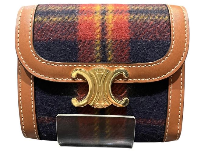 Céline Cartera de solapa Celine Triomphe Small Multicolor