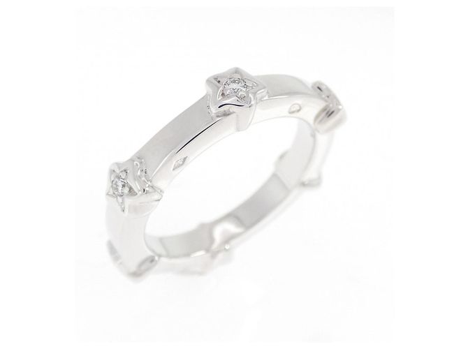 Anel Aliança Chanel em Ouro Branco 18K e Diamantes